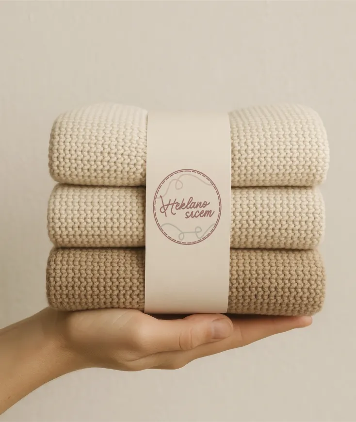 Logo dizajn za brend Heklano srcem